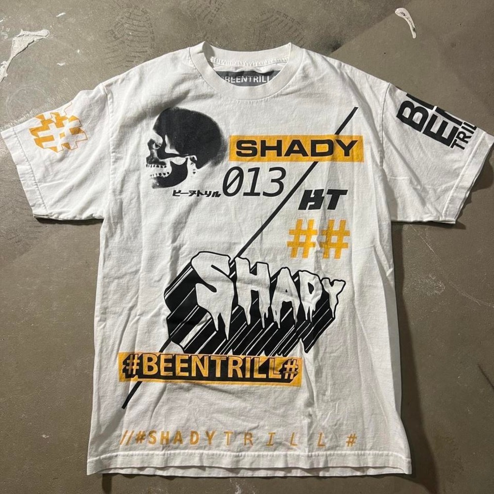 Shady x beentrill AOP tshirt men's size Large‎